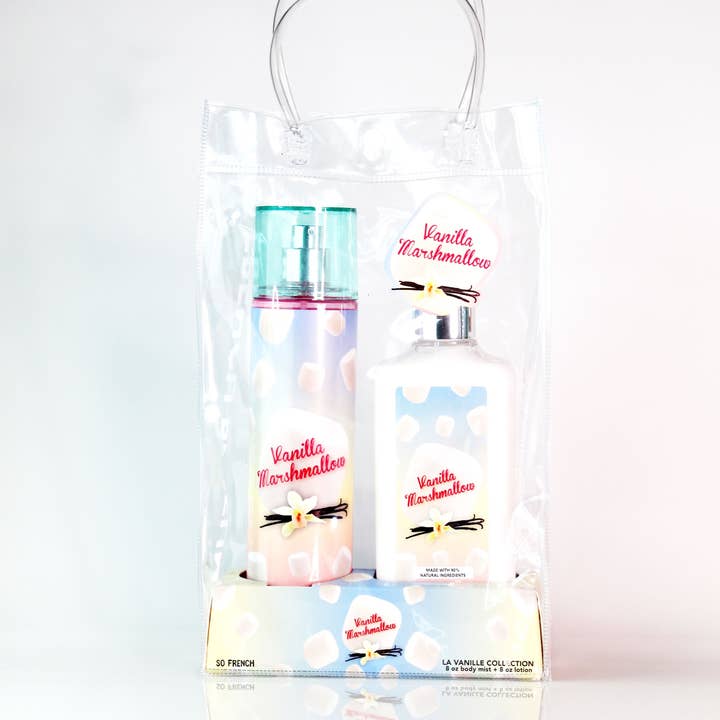 So French Perfumes - Wholesale Bath & Body Set - Vanilla Marshmallow 2-Piece Body Mist and Body Lotion Set1