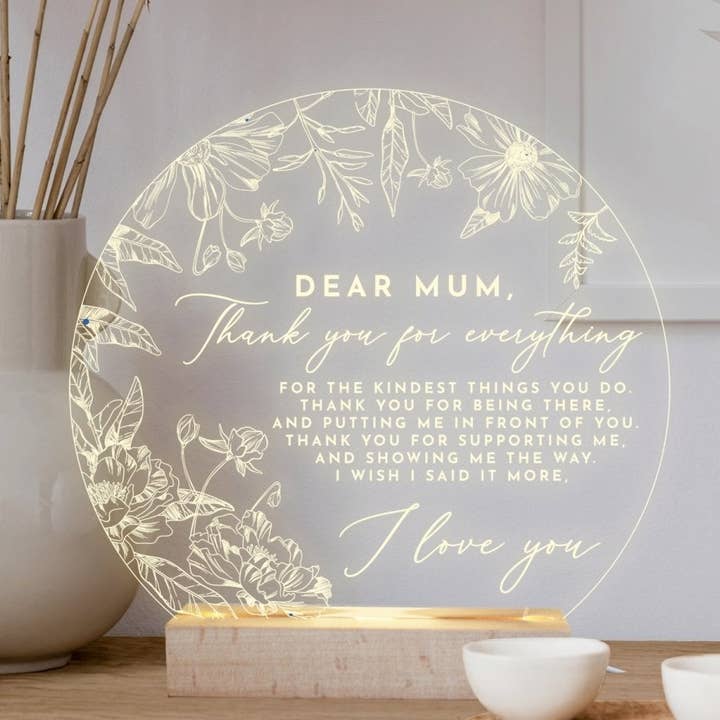 Besked til mum lys design for engroshandel hos Birch and tides