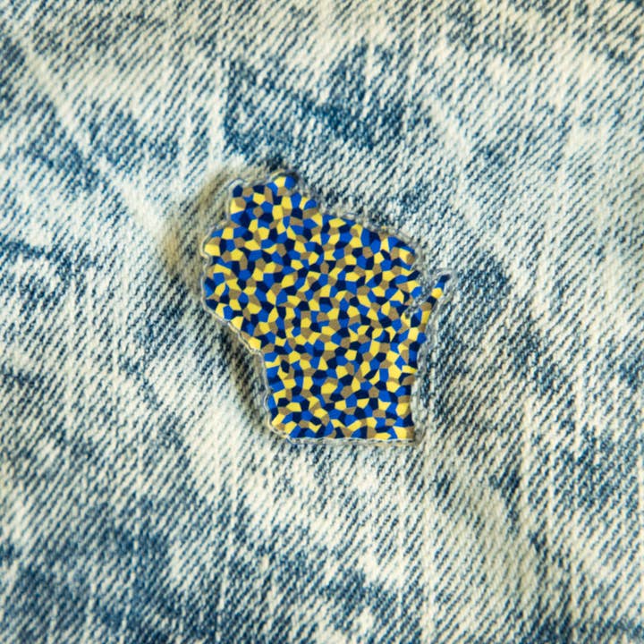 abigail hausman design & illustration - Wholesale Lapel Pin/Button - Wisco Acrylic Pin5