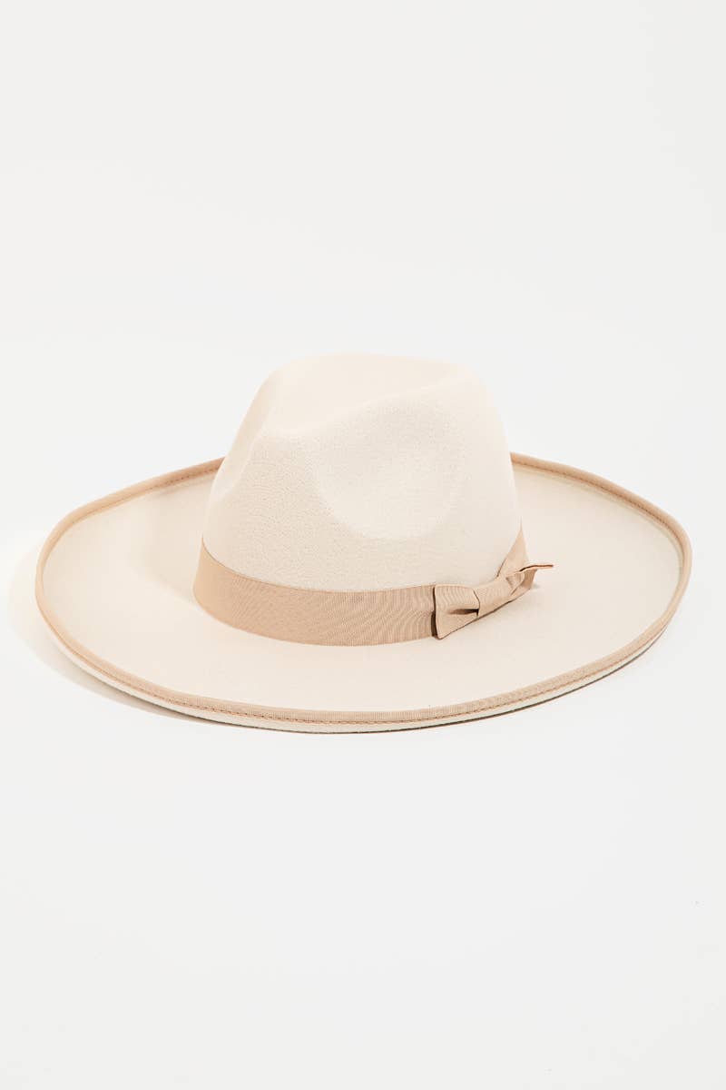 anbfashion - Wholesale Fedora - Women's - Ribbon Bow Tie Fedora Hat 983