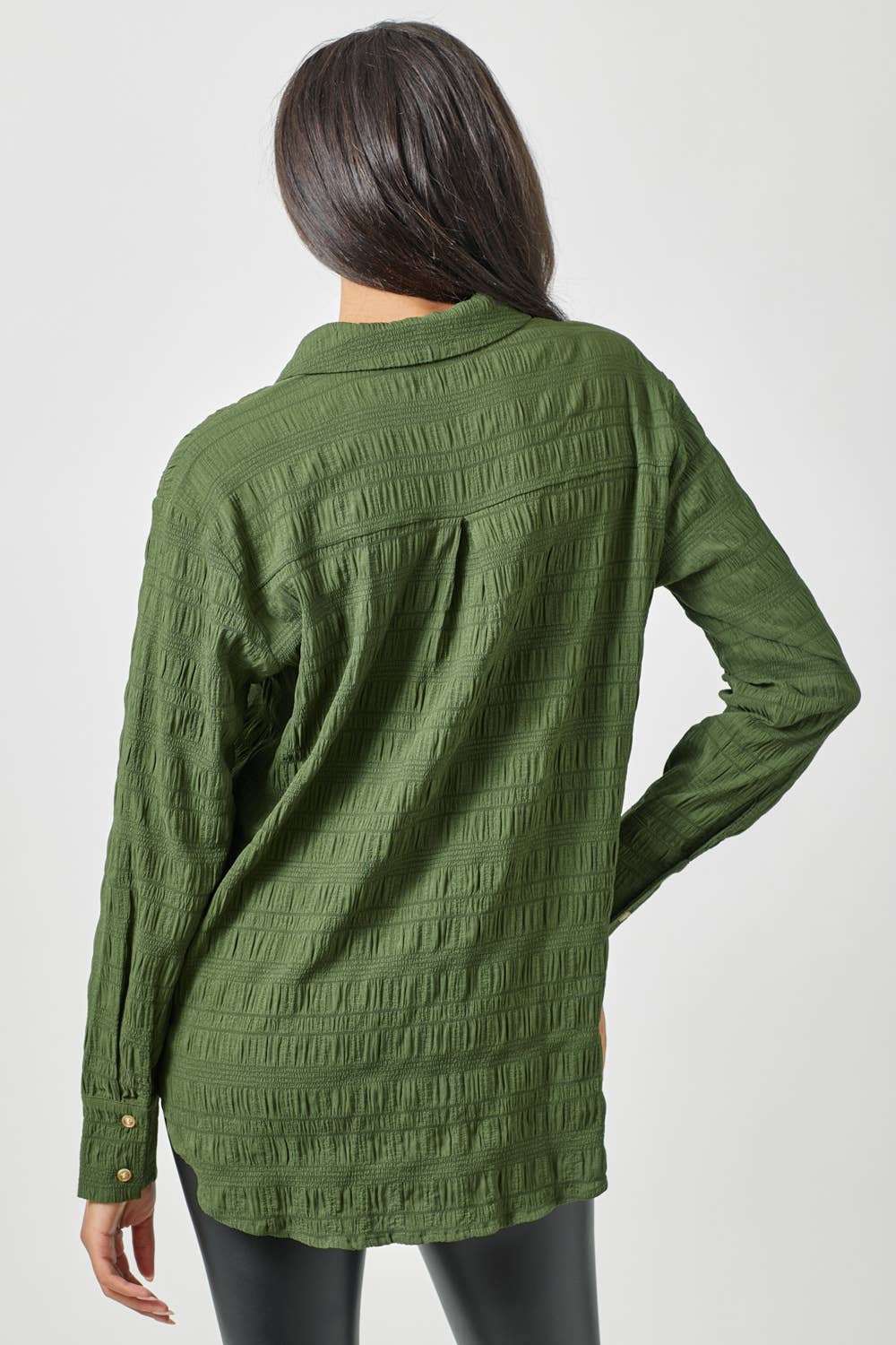 Mystree - Wholesale Button Down Shirt - Women's - 60209 Textured Button Down Shirt24