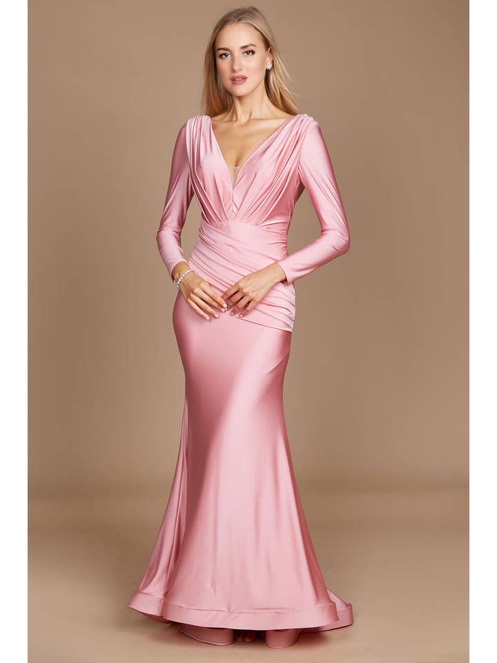 Kos Couture - Wholesale Gown - Women's - Long Sleeve Formal Evening Dress 17