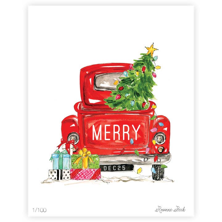 Vintage Car Art Print for engroshandel hos RosanneBeck Collections