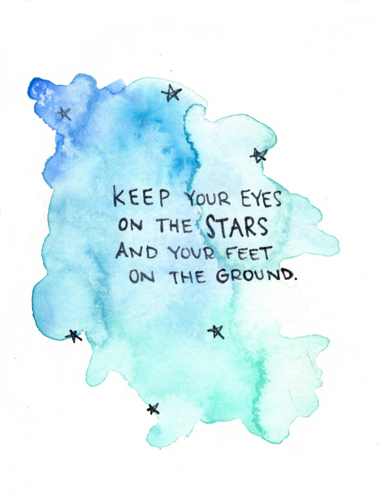 Ink + Splash - Wholesale Art Print - Art Print - Eyes on the Stars - 8x101