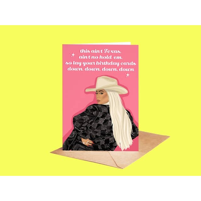 by Rosybum - Wholesale Birthday Card - Beyonce Birthday Card - This Ain'T Texas
