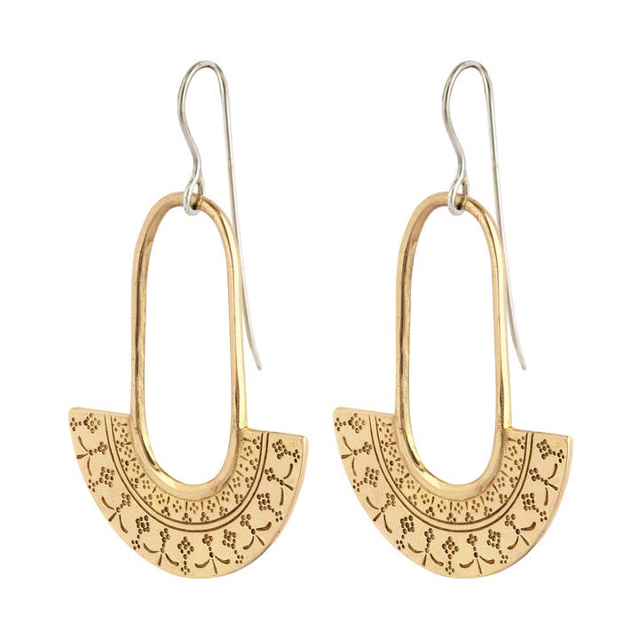 Nakila Collective - Wholesale Dangle earrings - Khani earrings - Brass0