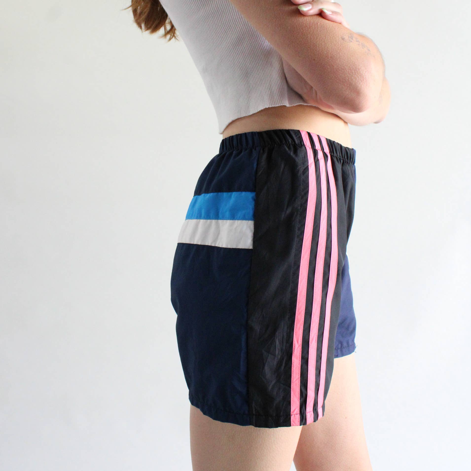 American Recycled Clothing - Wholesale Shorts - Women's - Pieced Track Short Bundle5