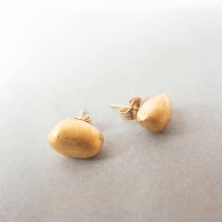 Pebble studs for wholesale by Reiko Yamamoto Studio