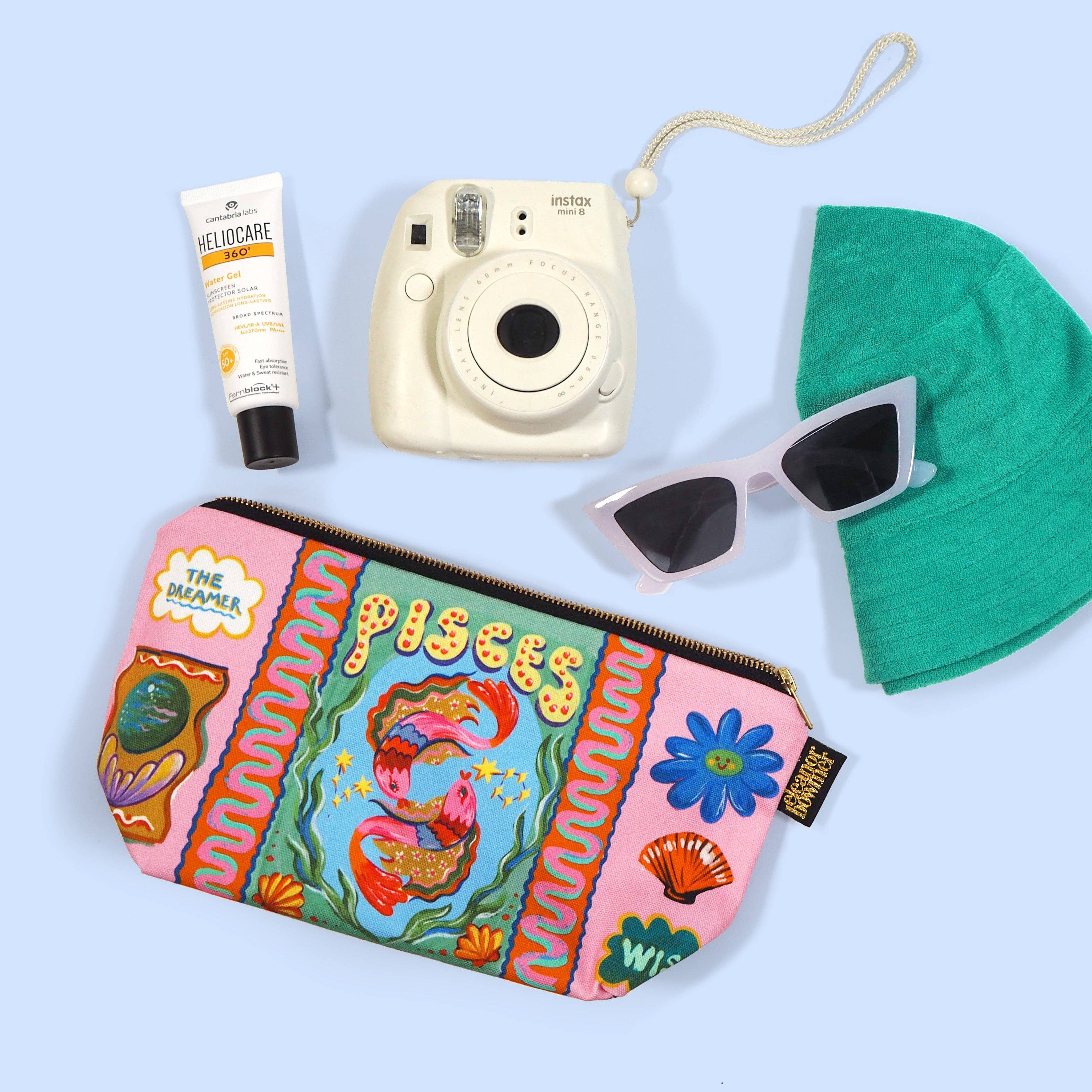 Eleanor Bowmer - Wholesale Makeup/Cosmetic Bag - Pisces Zodiac Zip Bag1