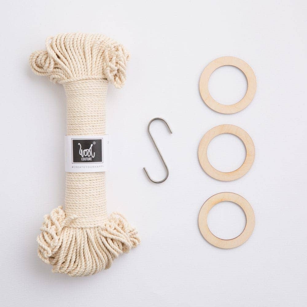 Wool Couture Company - Wholesale DIY Craft Kit - 3 Sisters Macrame Plant Hanger DIY kit1