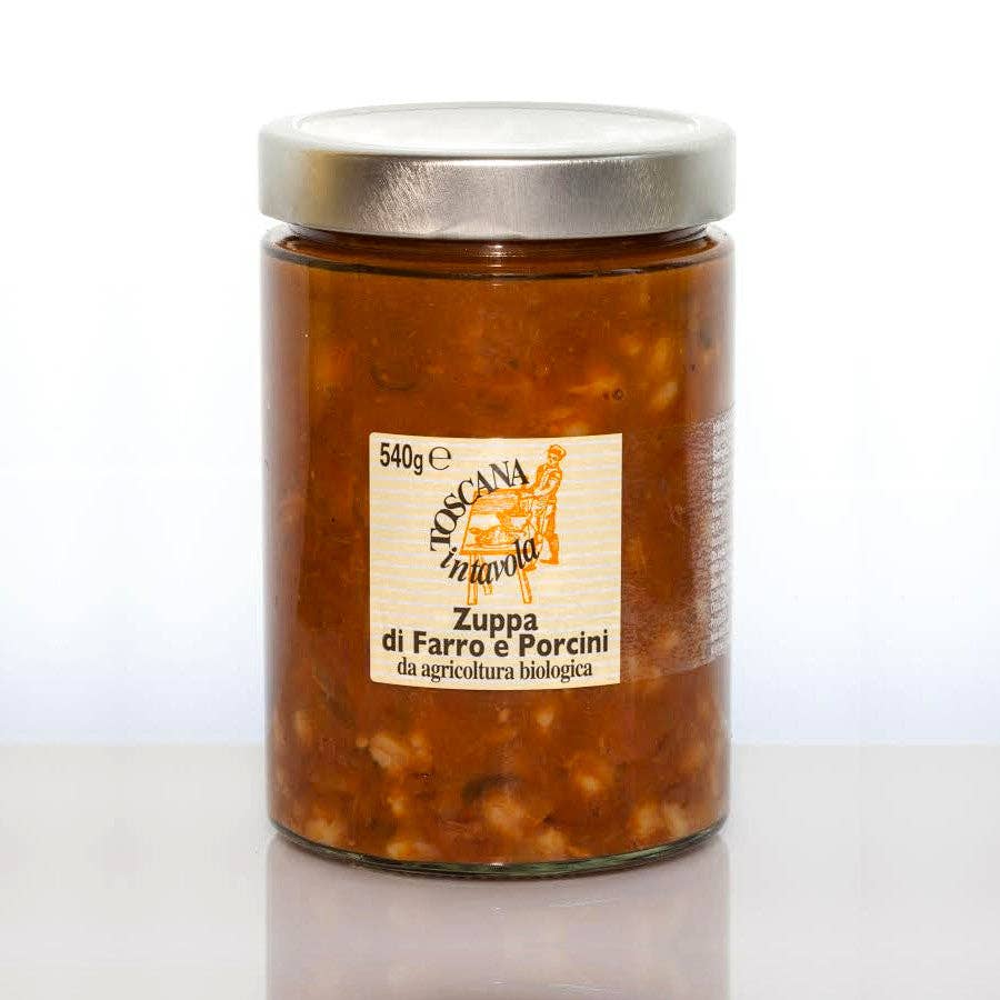 Toscana in Tavola - Wholesale Soup - Organic Spelt and Porcini Mushroom Soup 540g0