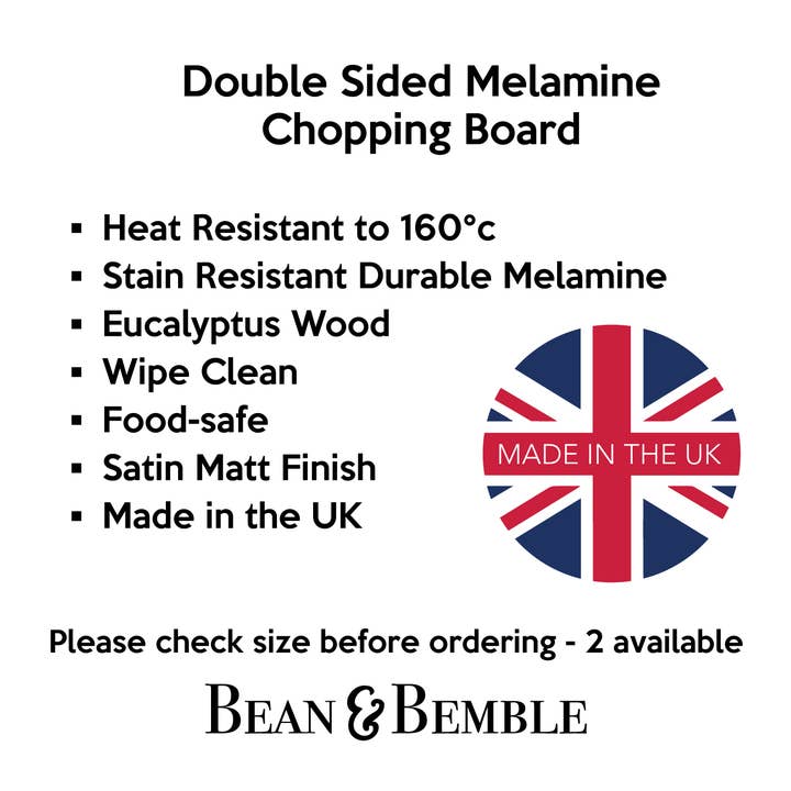 Bean and Bemble – wholesale Cheese board – Cheese Board Double Sided Melamine Mini Poppies Floral Print4
