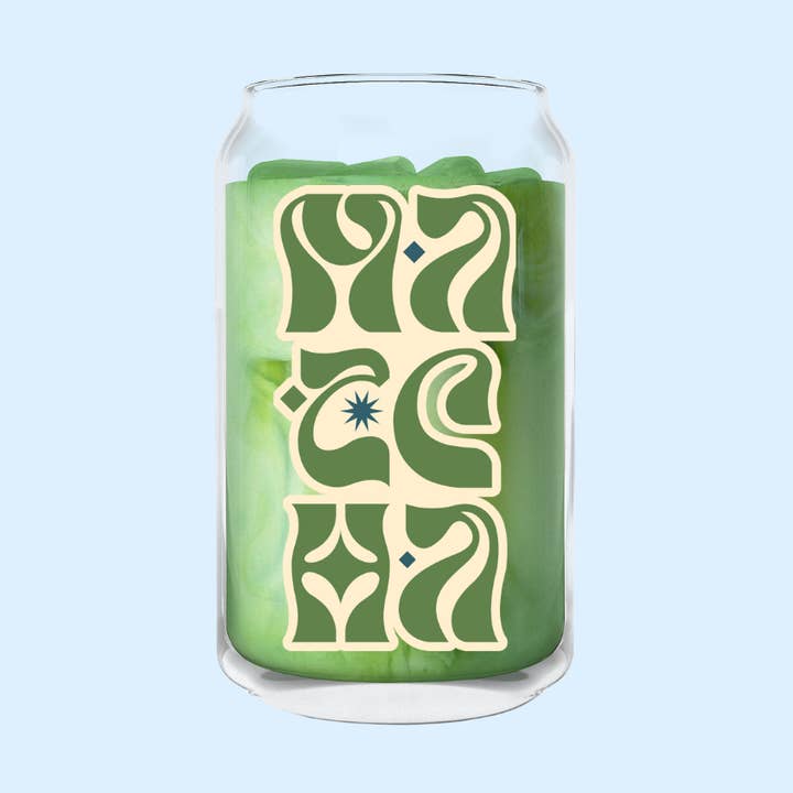 Barattoli di vetro etichettati Caffè & Matcha per la vendita all'ingrosso da parte di Melting Hearts Co