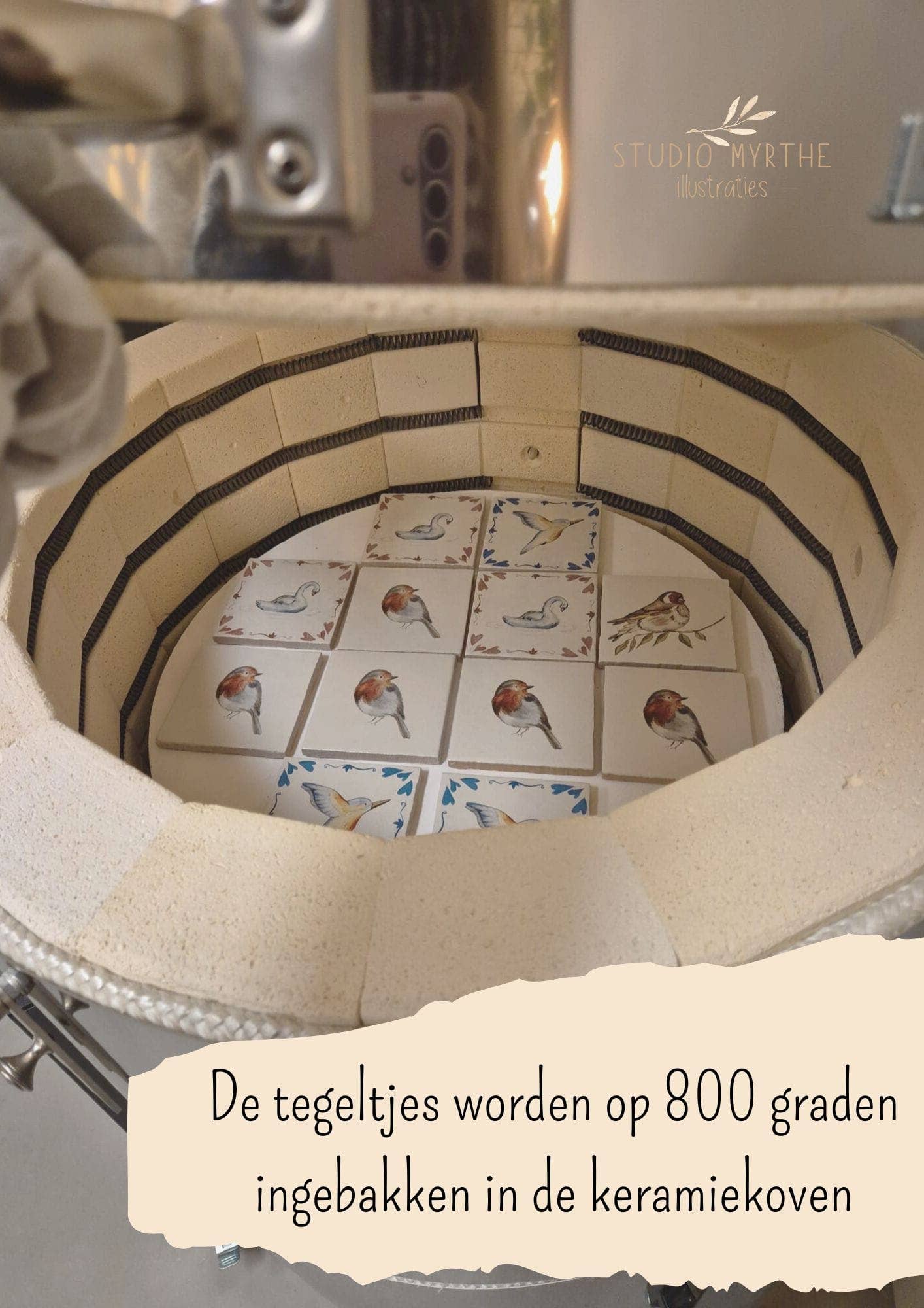 Studio Myrthe - Wholesale Wall Tile - Tile illustration deer1