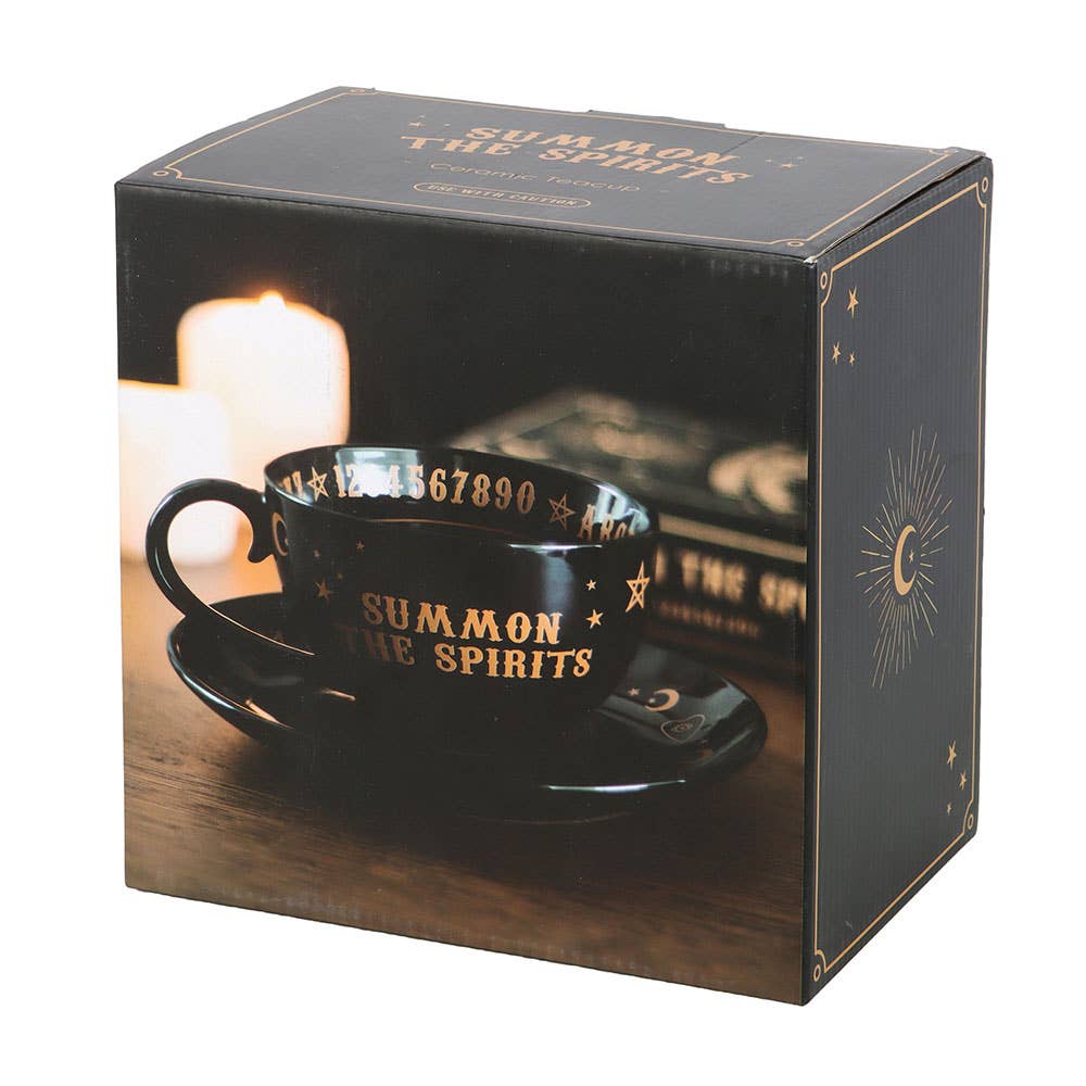 Something Different Wholesale - Vendita all'ingrosso Tazza da tè/caffè - Tazza da tè e piattino Black Talking Board5