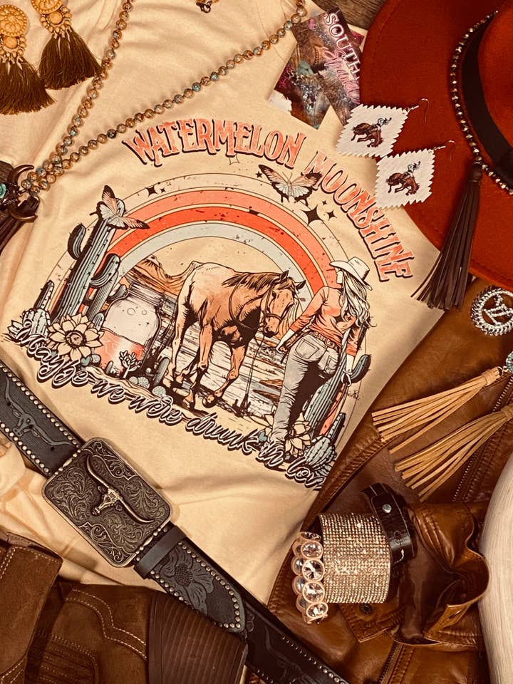 Watermelon Moonshine - Lainey Country Music Tshirt for wholesale by Southern Fashion