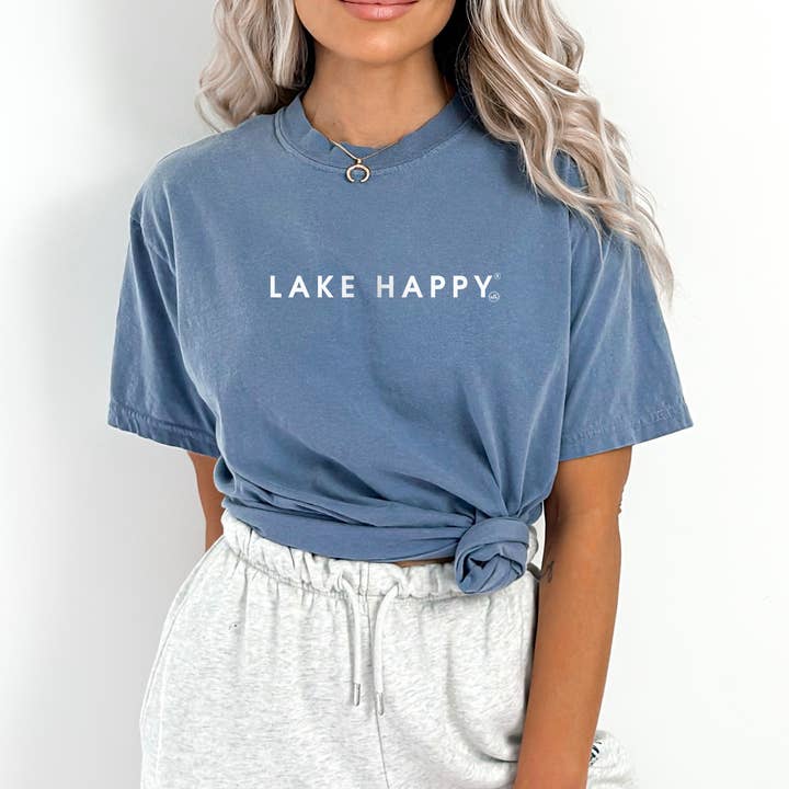 Lake Happy Comfort Colors Graphic Tee for wholesale by Never Lose Hope Designs