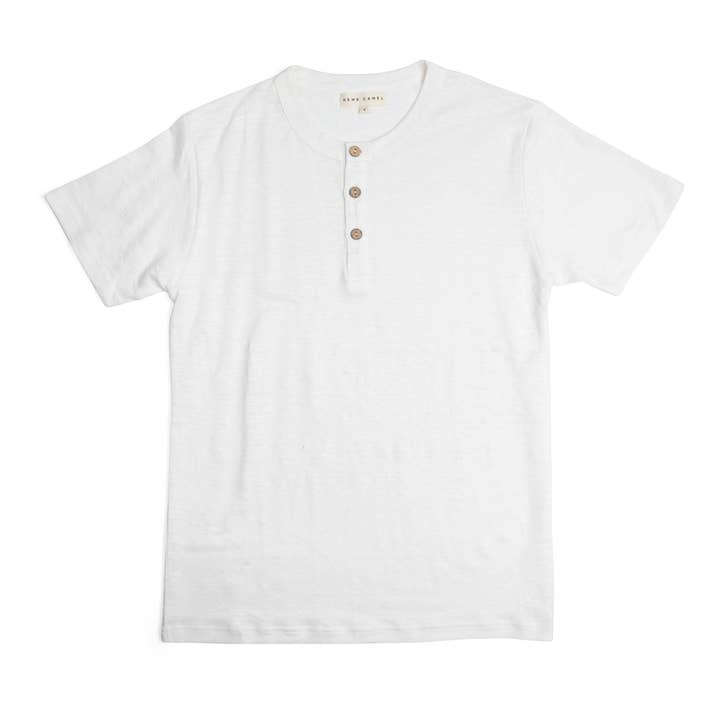 Hemp Camel - Wholesale T-Shirt - Men's - 100% Hemp Henley0