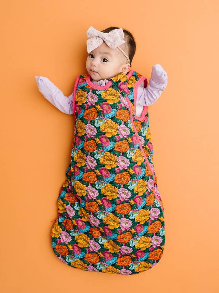 Vivid Blooms Bamboo Sleep Bag for wholesale by Little One Shop