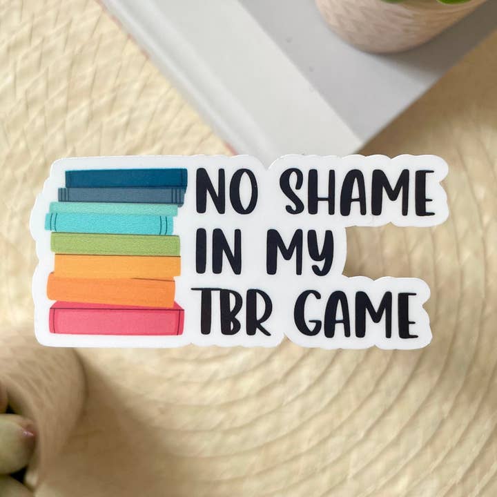 Autocollant Bookish | Autocollant Tbr | Autocollant de livre pour bouteille d'eau pour la vente par Maarte by Jan