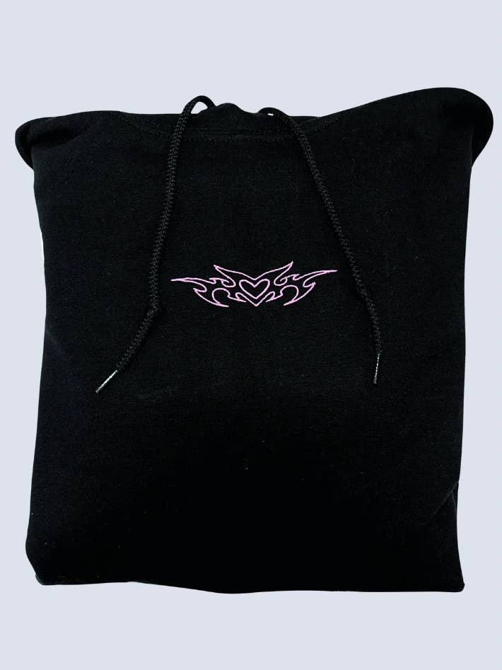 Geborduurde sweatshirt/hoodie met Cyber Heart voor wholesale door BOXEDTRENDS