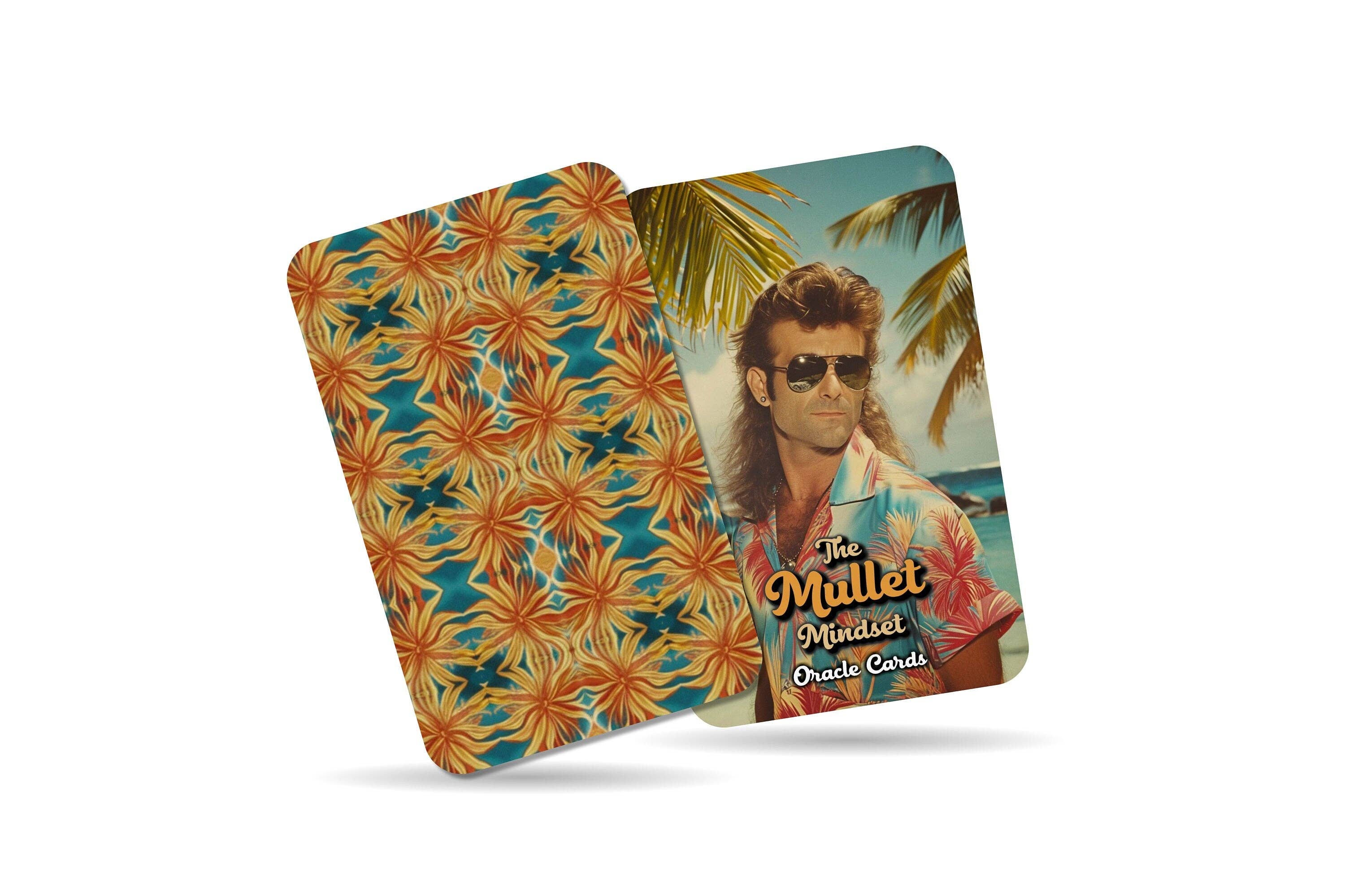 Ibiza Tarot USA - Wholesale Tarot Cards - The Mullet Mindset - 80's Oracle Cards - 22 Cards - Novelty Gift1