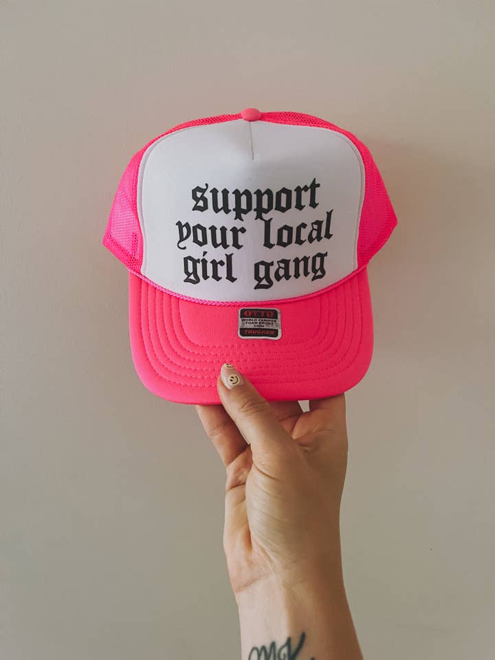 GIRL GANG TRUCKER HAT for wholesale by LOLA MAGNOLIA