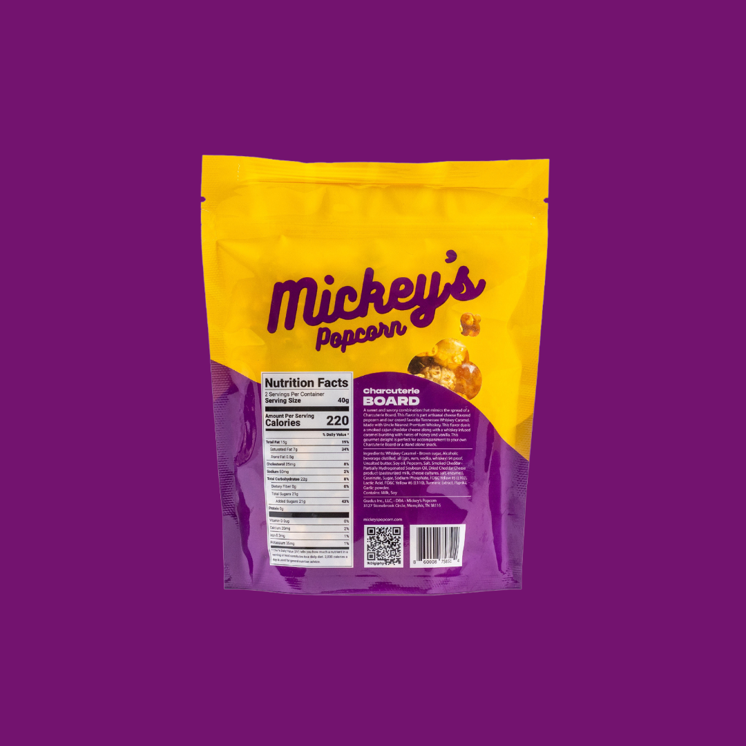 Mickey’s Popcorn - Wholesale Popcorn - Charcuterie Board: Gourmet Caramel Popcorn, Sweet & Savory1
