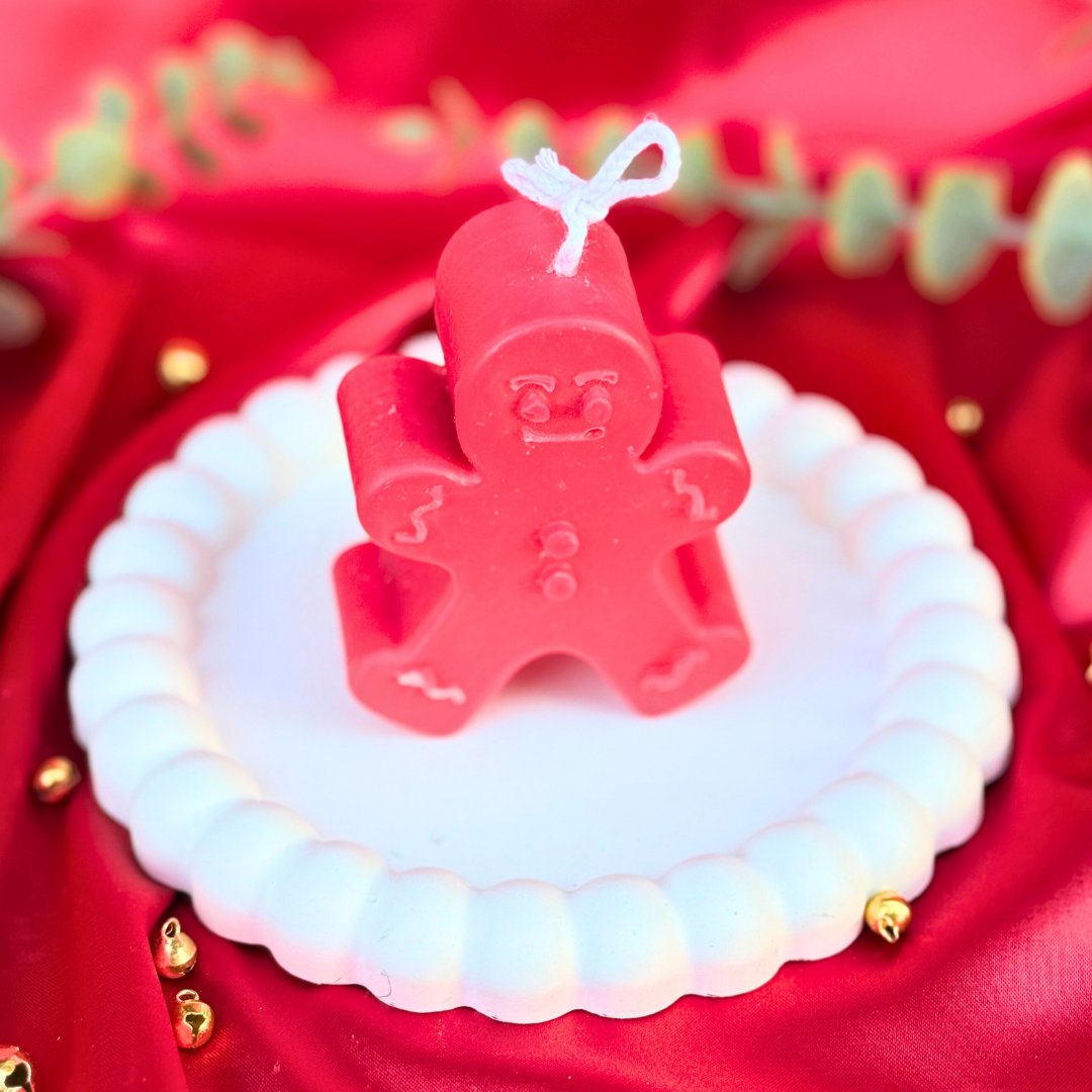 Velarosa Studio LLC – Engroshandel Søjlelys – Vela Hombre de Jengibre – Håndlavet Juledekoration2