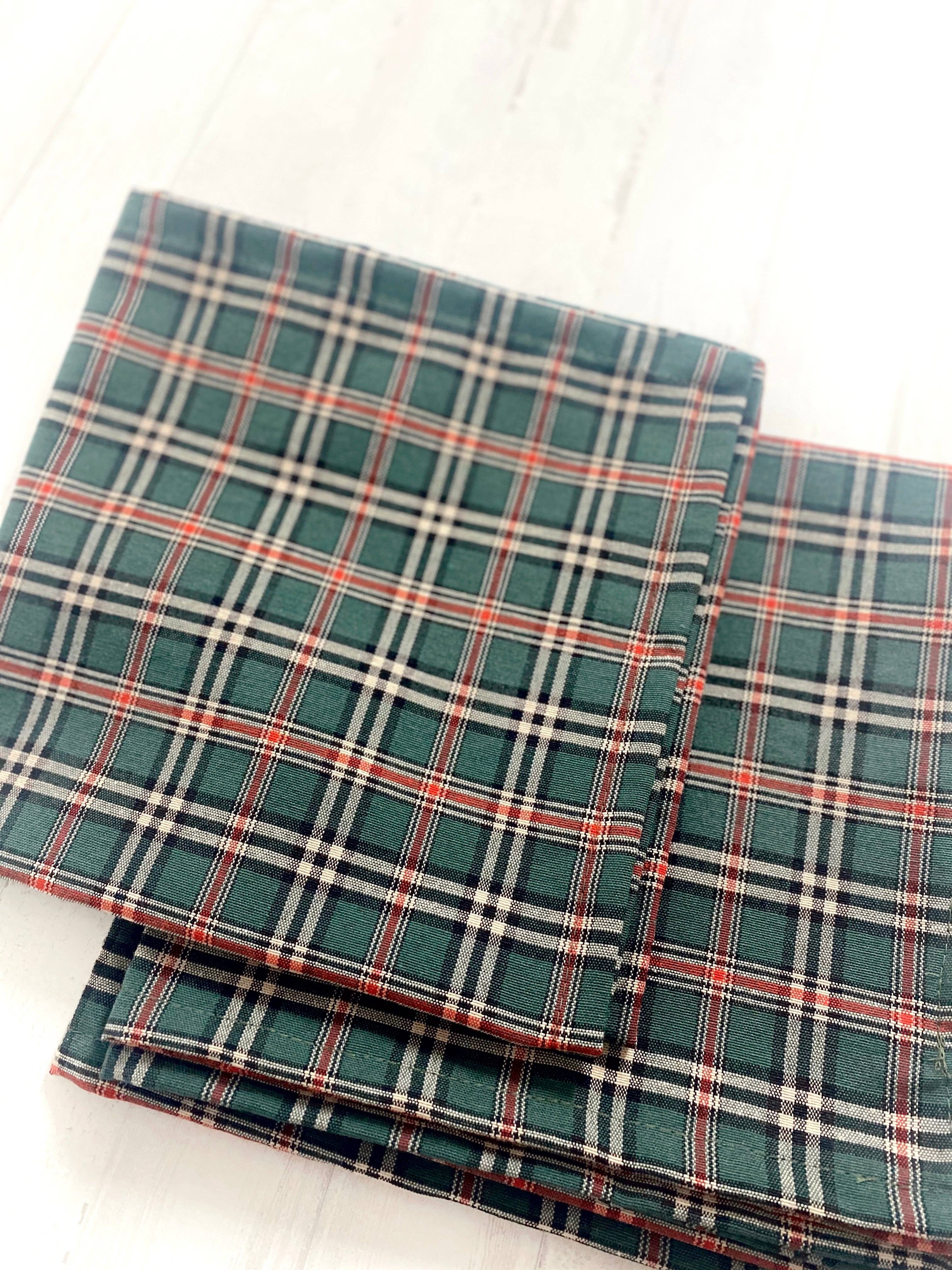 Huca Home – Guardanapo e pano de jantar por atacado – Kit com 2 Guardanapos Xadrez Tartan1