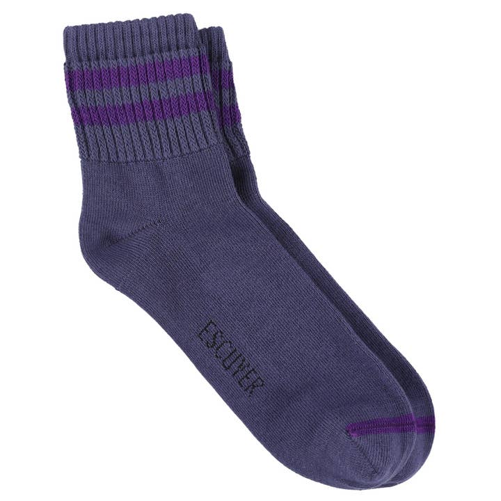 Chaussettes Cheville Homme - Bleu / Violet pour la vente par ESCUYER