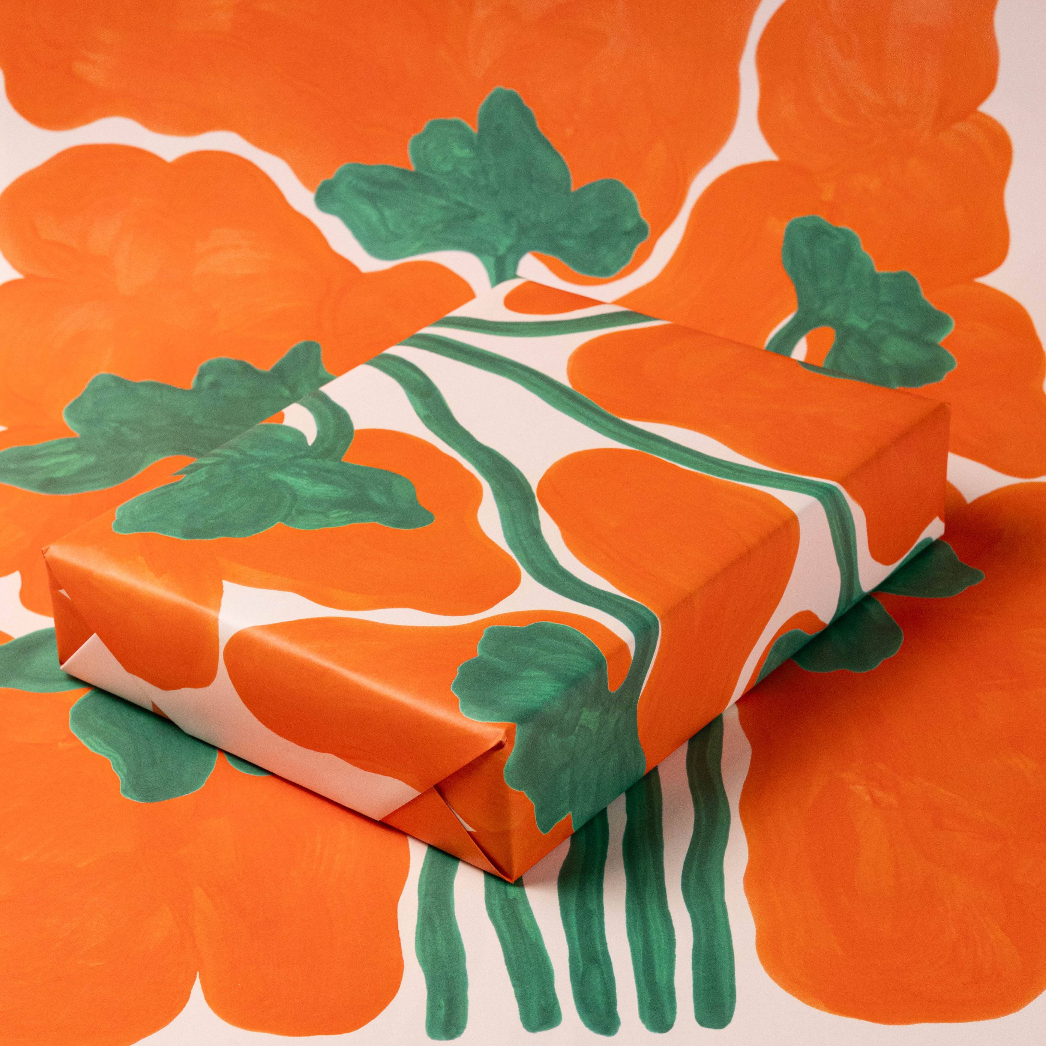 Evermade - Wholesale Flat Wrap - Poppy Gift Wrap by Liv Lee x WWF1