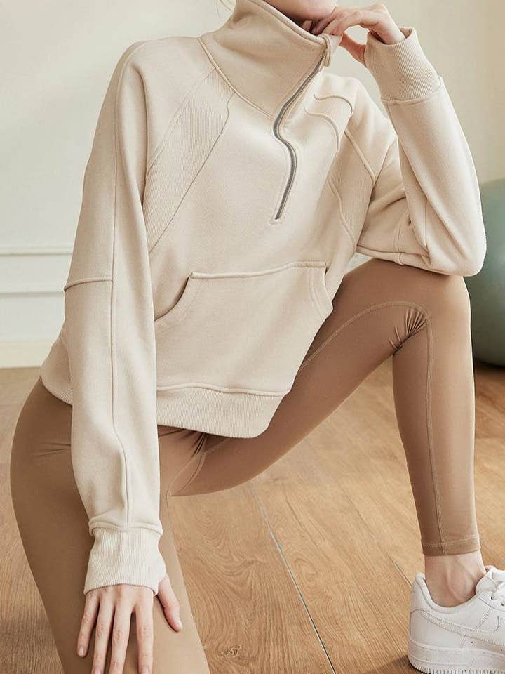 Crave by FW - Wholesale Sweatshirt – Women's - Women Plain Embroidered Loose Jumper Sweatshirts5