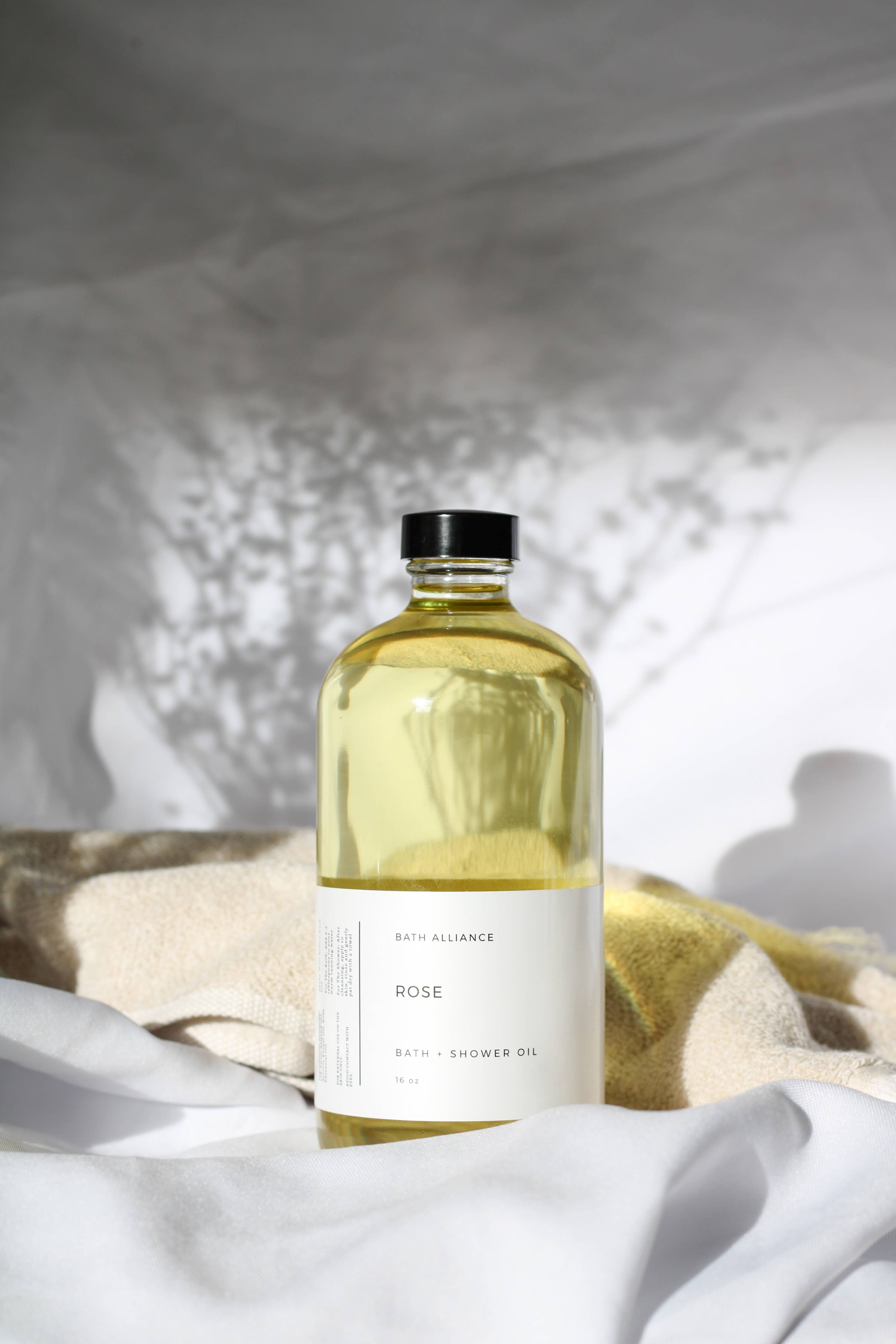 Bath Alliance - Wholesale Bath/Body Oil - Rose Bath + Shower Oil3