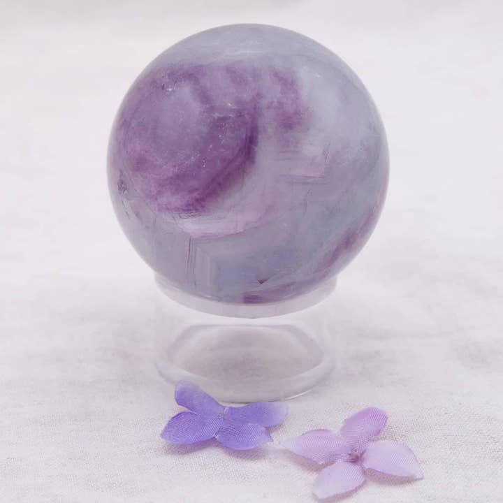 Tiny Rituals - Wholesale Spiritual Stone/Crystal - Rare Rainbow Fluorite Spheres - AAA Premium Quality79