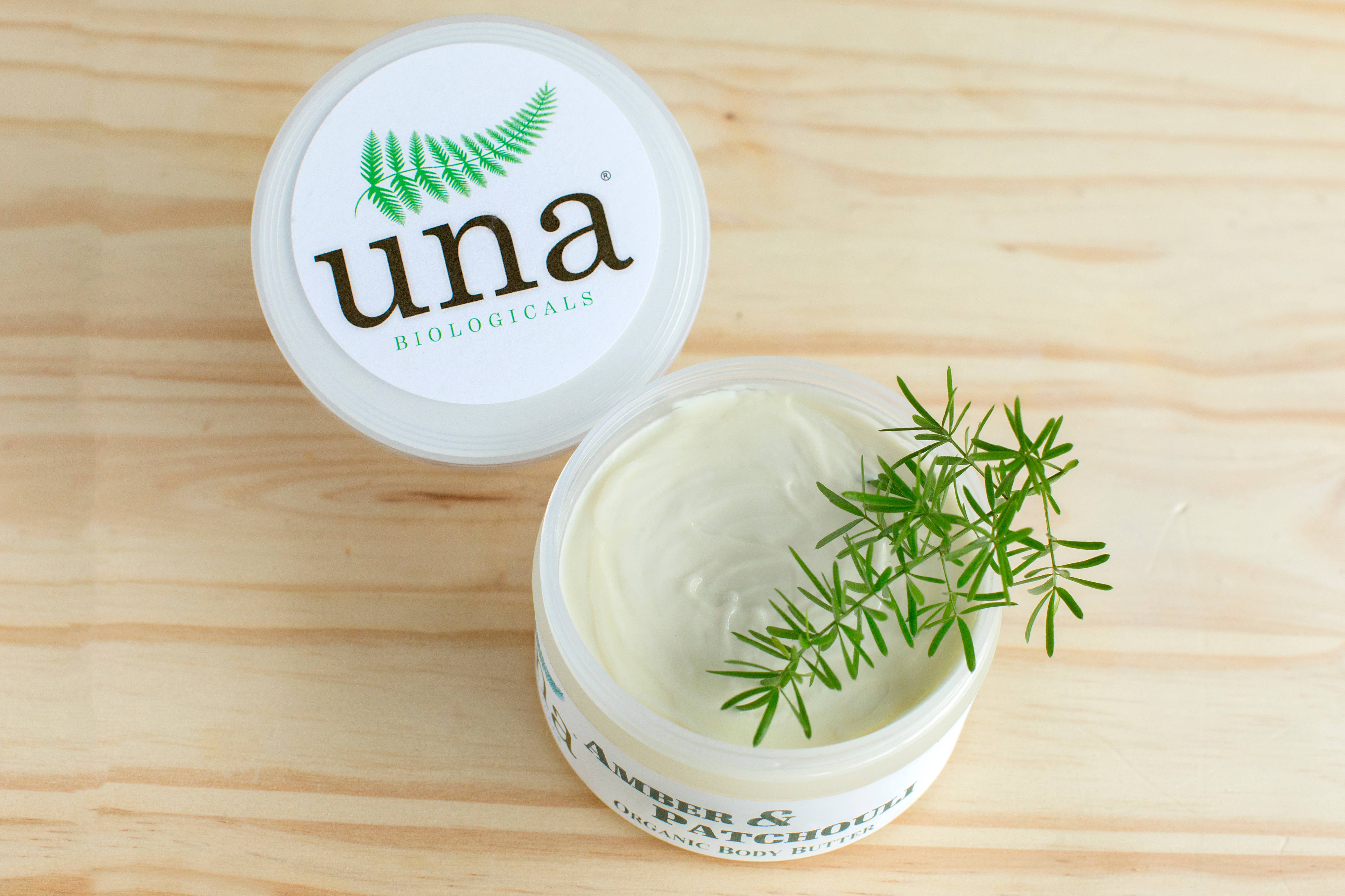 Una Biologicals - Wholesale Body Balm/Butter - Amber and Patchouli Body Butter1