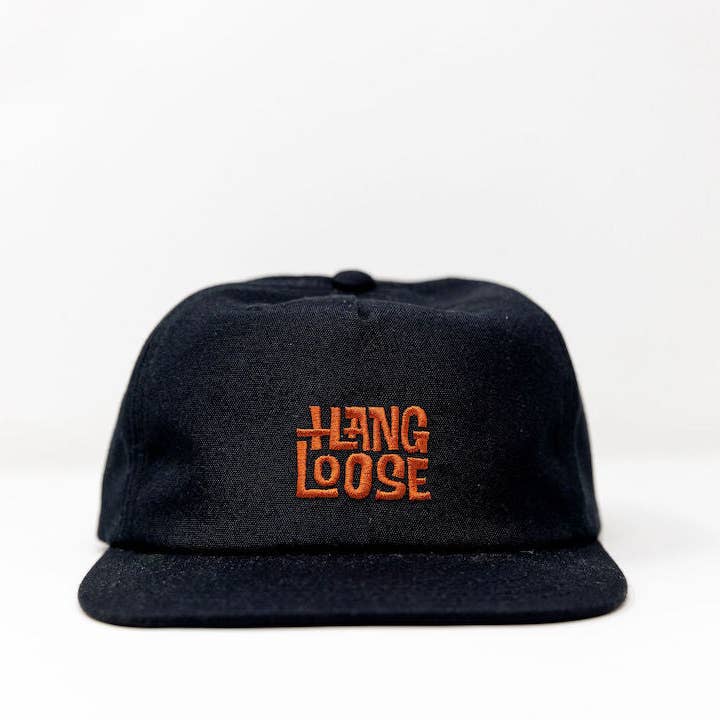 Hang Loose - Vente Casquette à visière plate – unisexe - Casquette Loco Poly - Noire