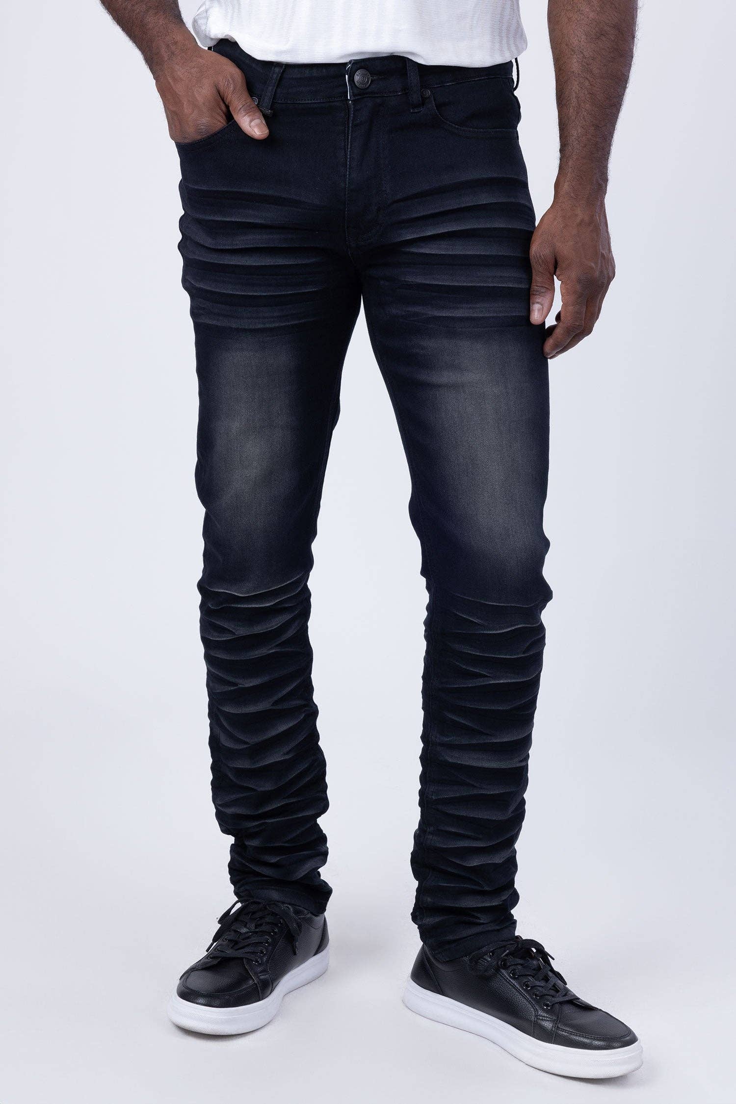 BARABAS - Wholesale Jeans - Men's - Men's Crumpled Effect Premium Denim Jeans 4JE1411