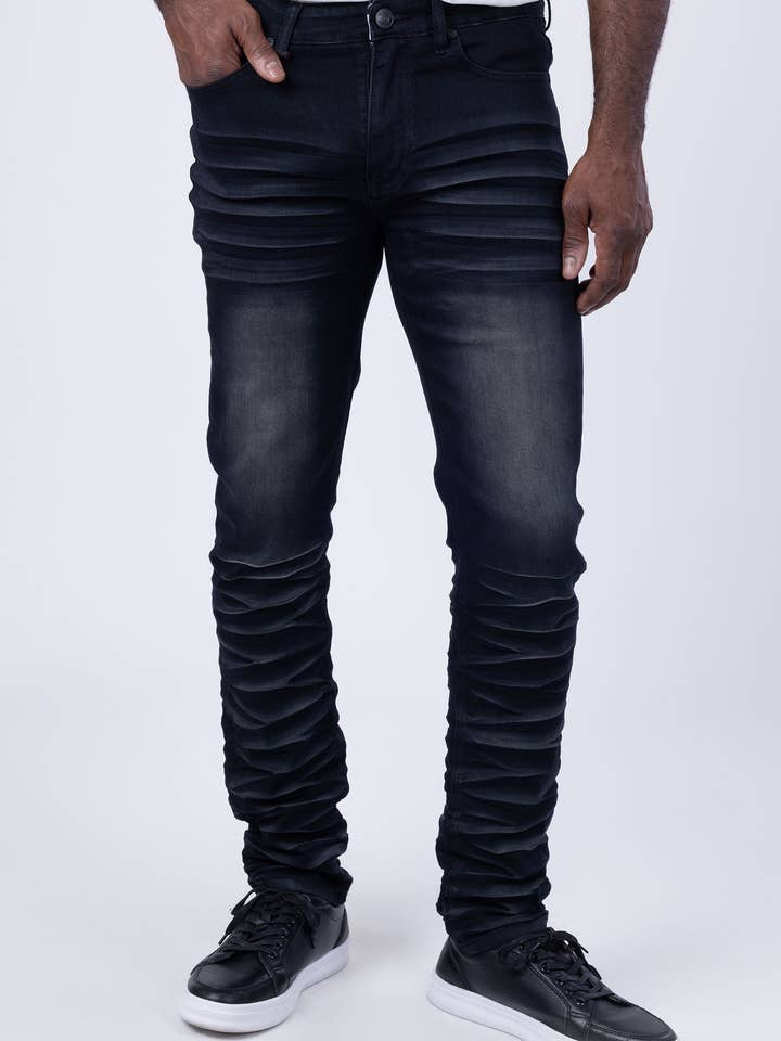 BARABAS - Wholesale Jeans - Men's - Men's Crumpled Effect Premium Denim Jeans 4JE1411