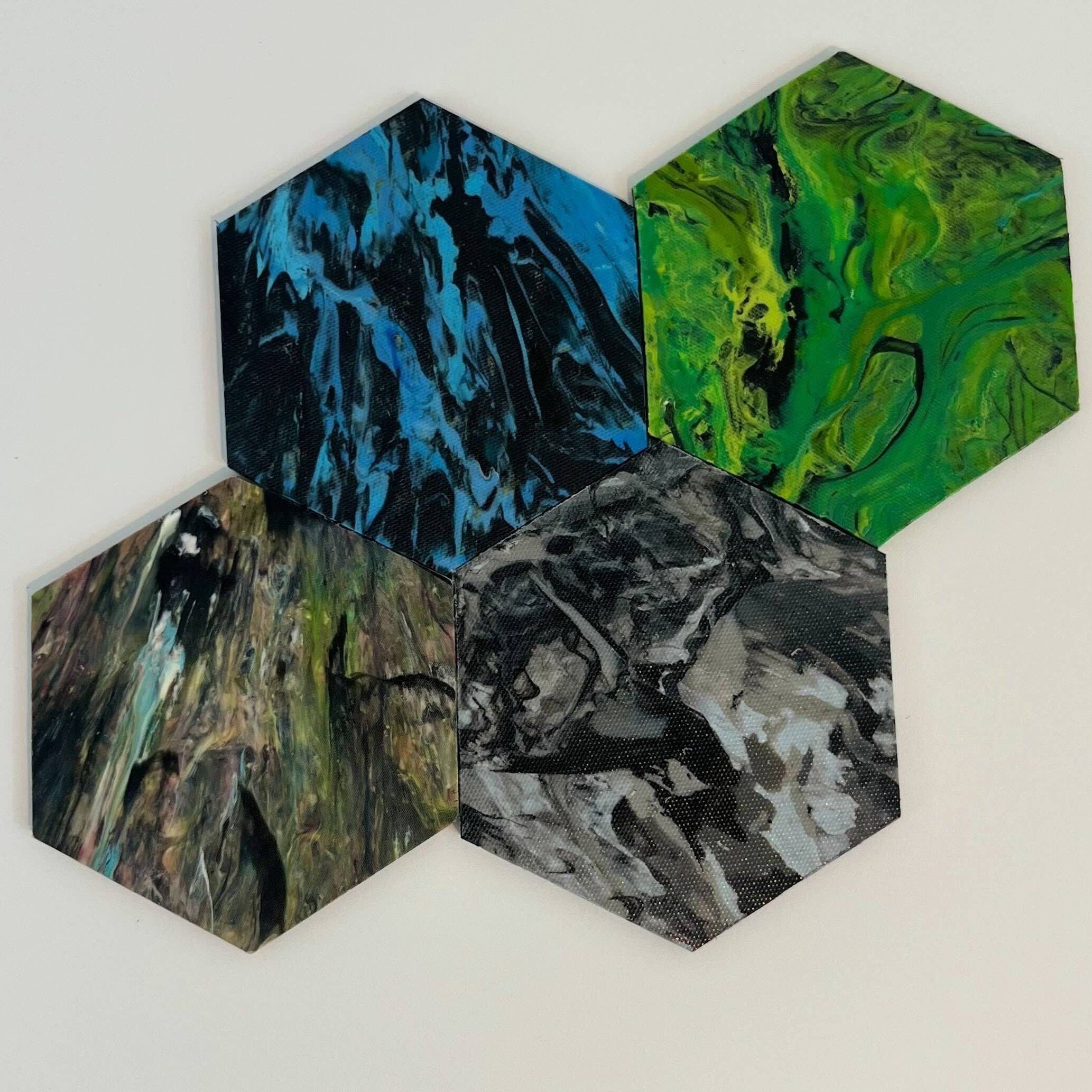 Atlas Games - Wholesale Coasters - Recycled Plastic Hex Coasters (Set of 4)3