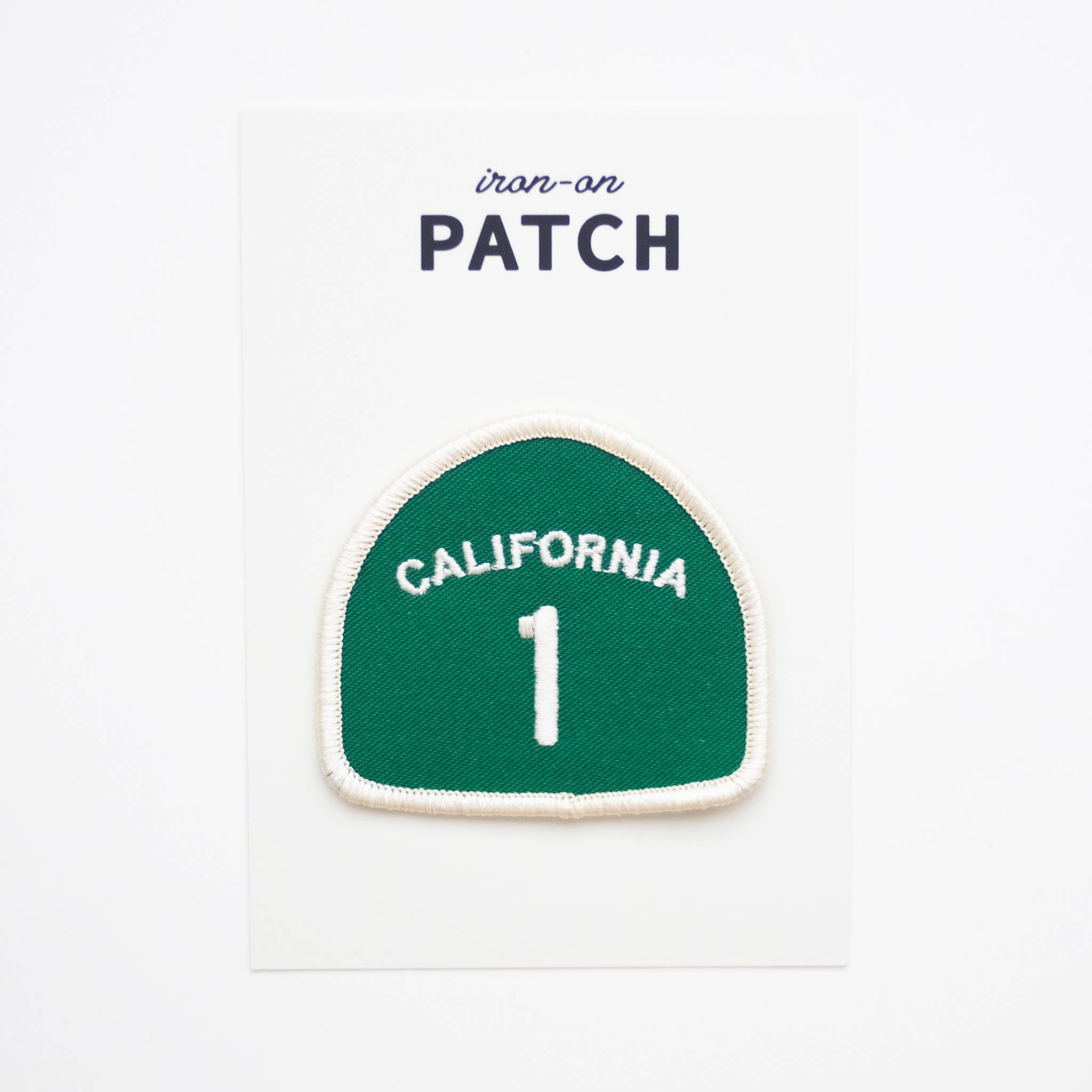 Union Made - Wholesale Patch - Califonria Pacific Coast Highway 1 Embroidered Iron on Patch0