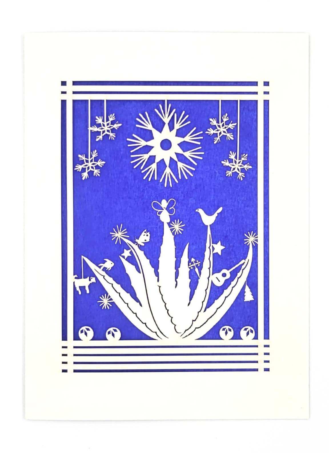 two hermanas - Wholesale Christmas Card - Agave Holiday Card - a fun twist on the Holidays - laser cut3