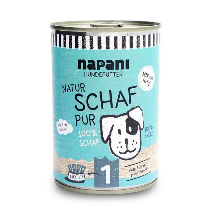 blikvoer voor honden, pure schapen, 400g voor wholesale door napani GmbH & Co. KG
