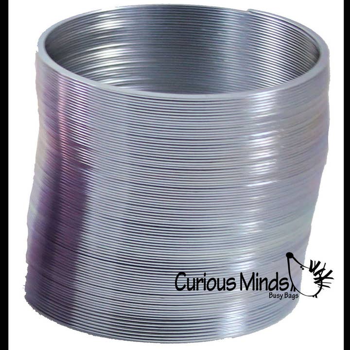 Curious Minds Toys - Vente Fidget/jouet anti-stress – enfant - Jouet ressort magique en métal coloré 6 cm - Fidget sensoriel8