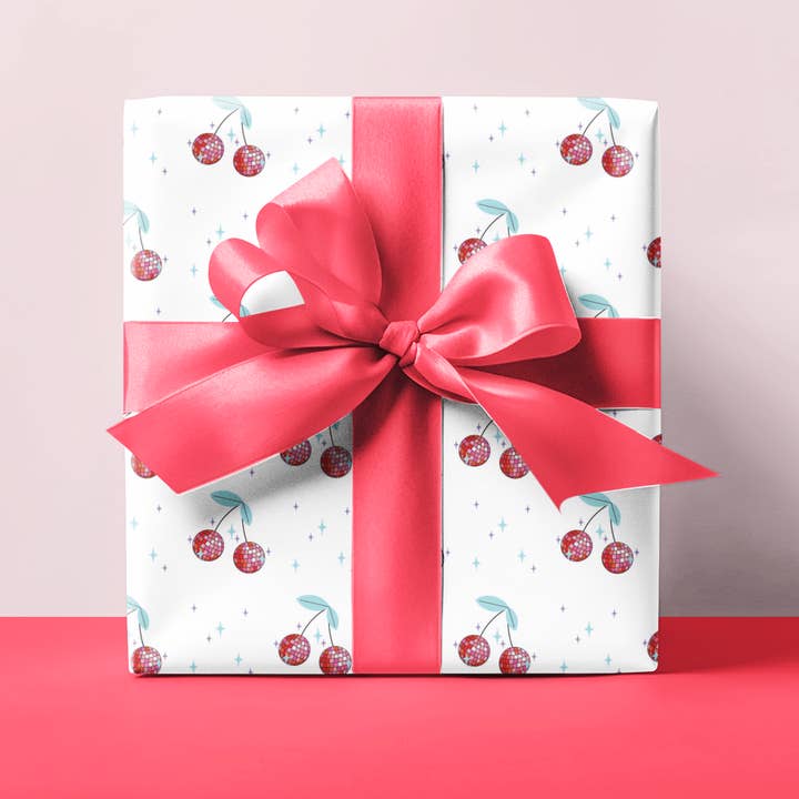 Disco Love Gift Wrap – With Matching Tag for wholesale by Mac and lilly