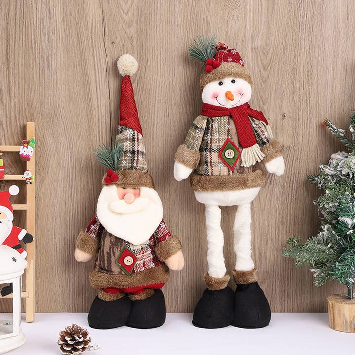 ACCITY - Wholesale Christmas Decoration - VINTAGE SNOWFLAKE PLAID CHRISTMAS DECORATIONS_CWMM27604