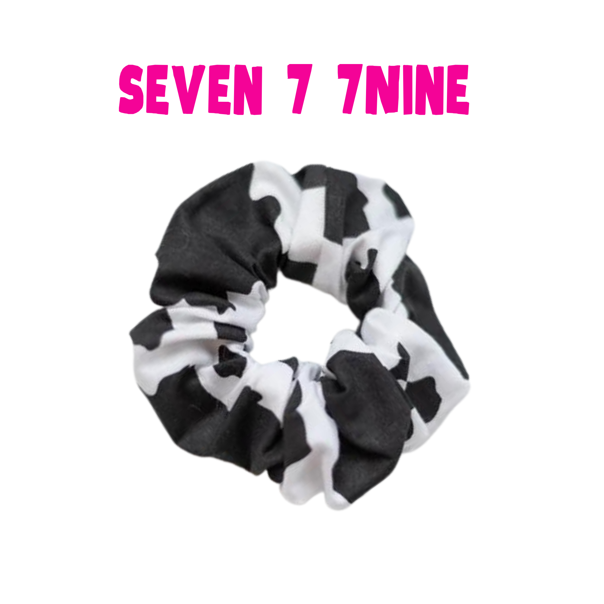 Seven77nine - Venta al por mayor Coletero - Mujer - Puff arrugado con estampado de vaca0