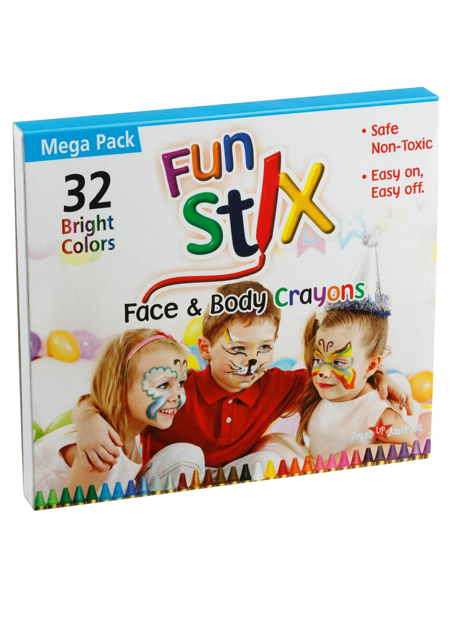 Dress Up America – Maquilhagem de brincar/pintura facial - Crianças por atacado – Kit de Pintura Facial com 32 Cores3