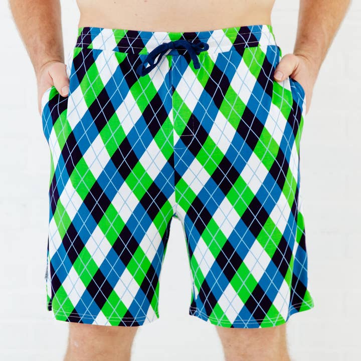 Dreamiere - Wholesale Sleepwear Bottom - Men's - Perfect By Par Golf Men's Bamboo Sleep Shorts