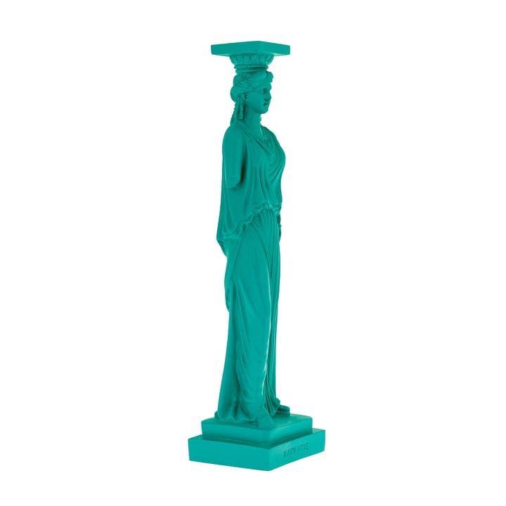 Karyatis o Cariatid, estatua griega antigua de la Acrópolis, 37 cm para venta al por mayor de ARTIA LTD